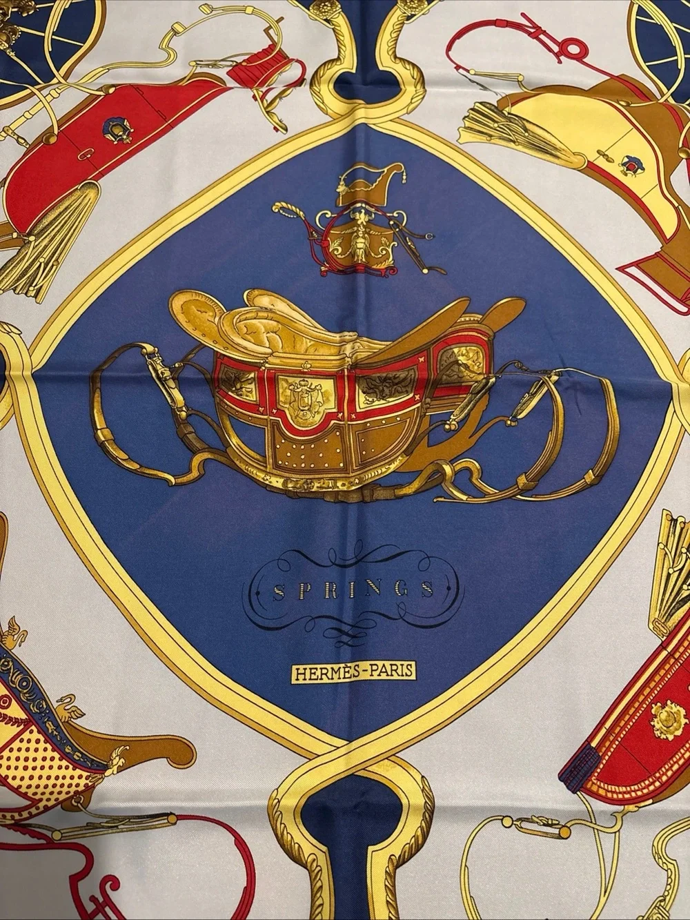 Hermes Paris 100% Silk Scarf